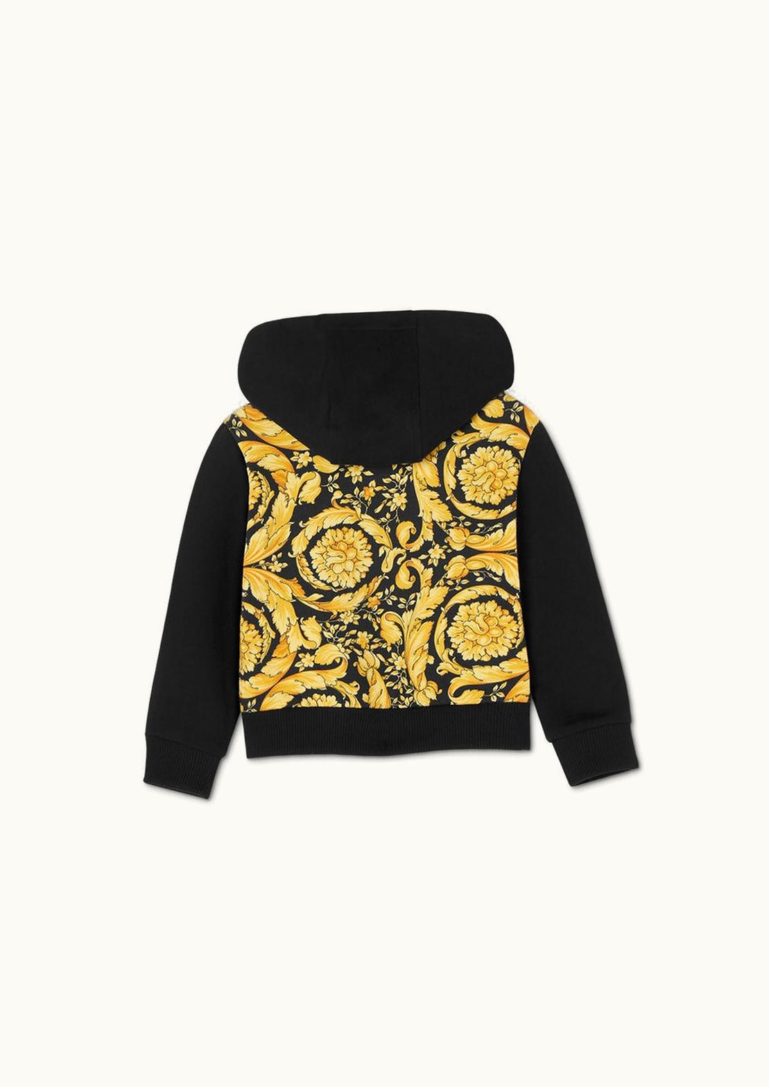 Versace Versace Barocco Kids Baby Hoodie Cotton-Jersey Black, Gold