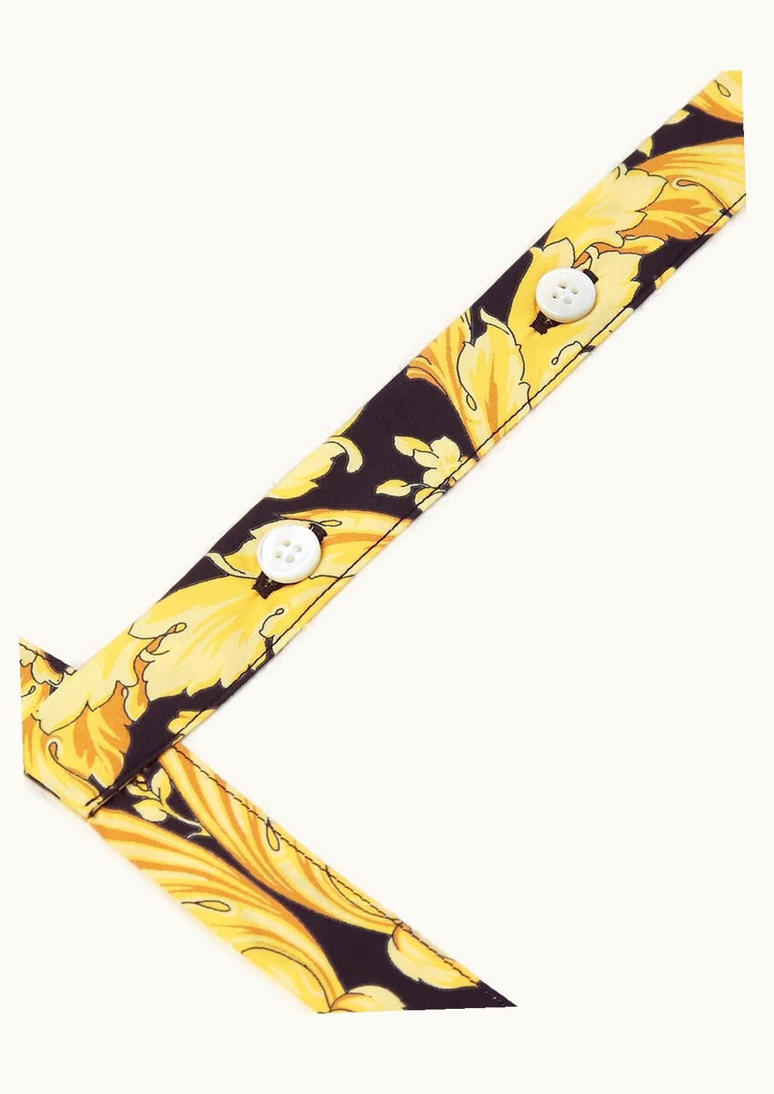 Versace Versace Barocco Baby Shirt White, Print