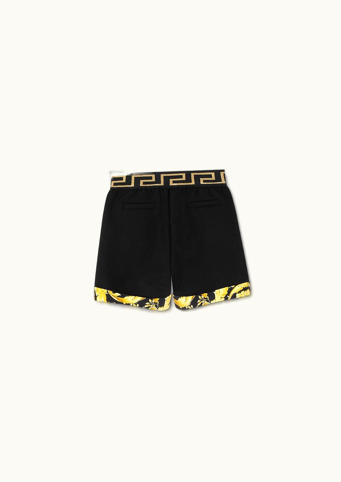Versace Versace Barocco Baby Shorts Black, Gold