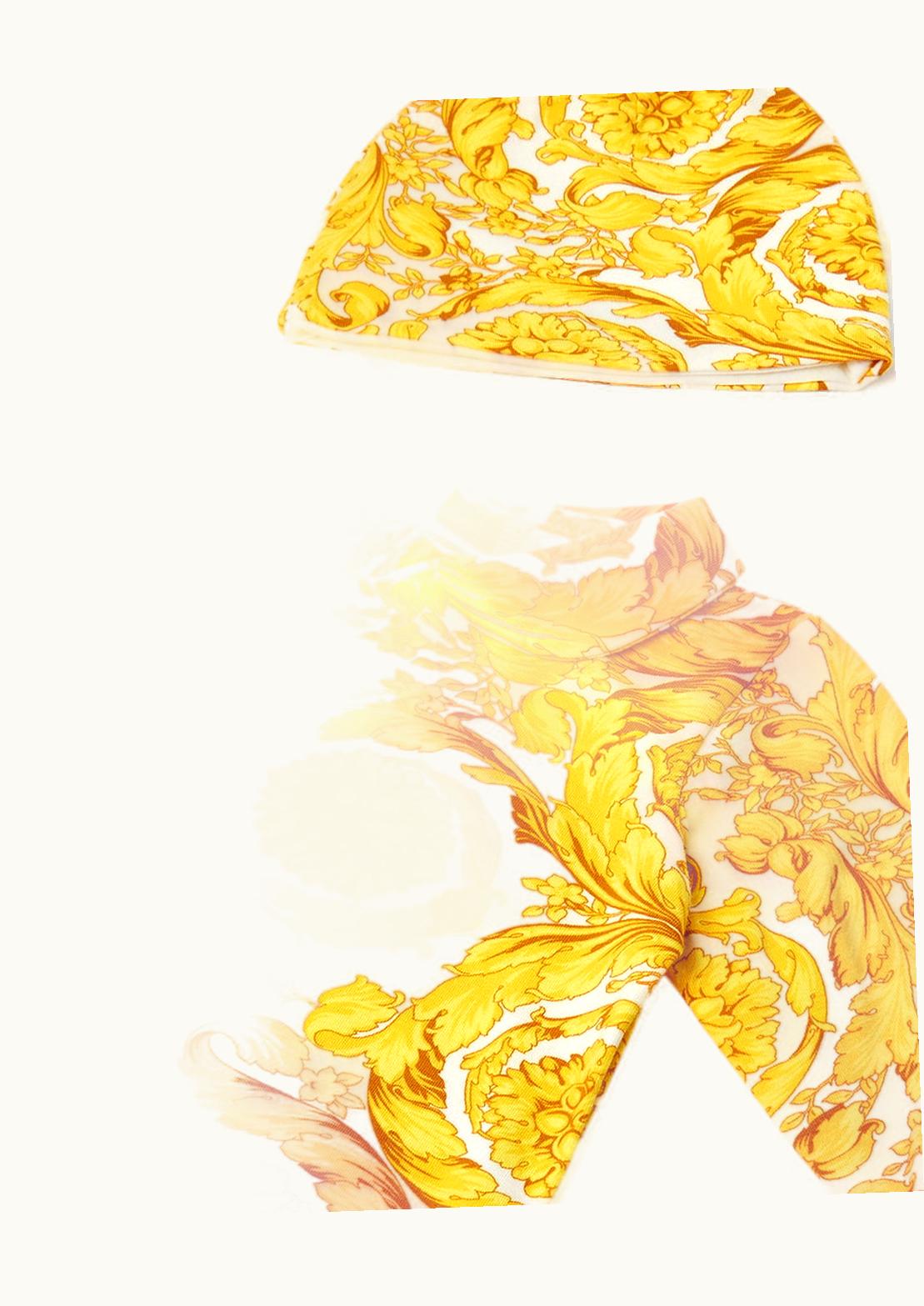 Versace Versace Barocco Baby Sleepsuit Set Print, White, Gold