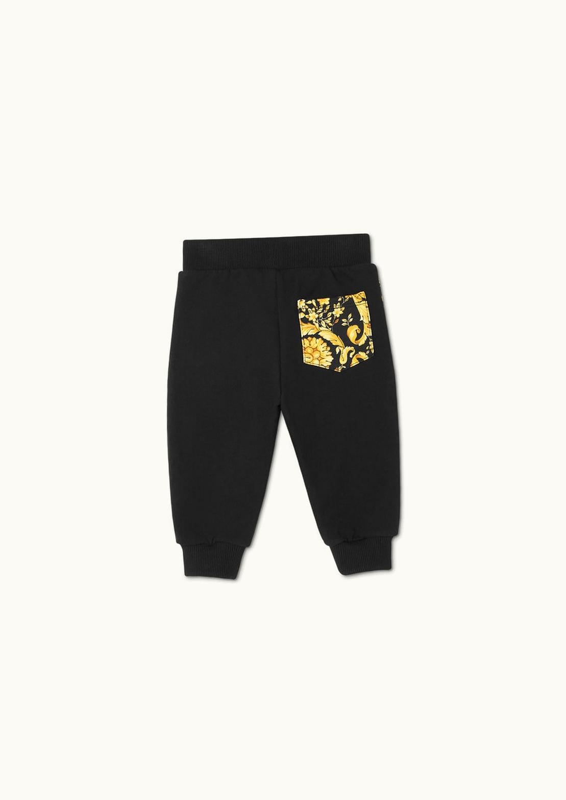 Versace Versace Barocco Baby Sweatpants Black, Gold