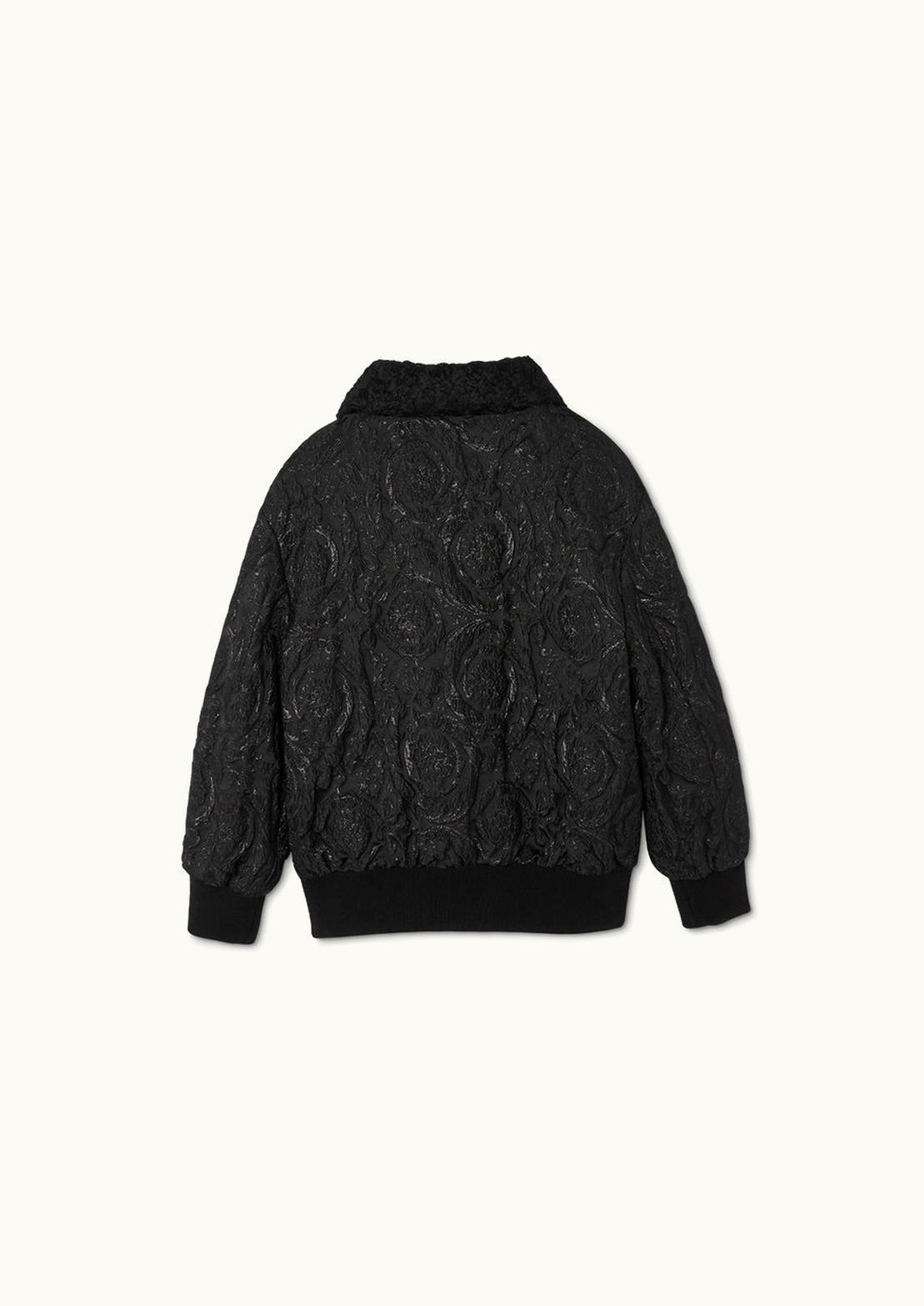 Versace Versace Barocco Cloquet Kids Puffer Jacket Black
