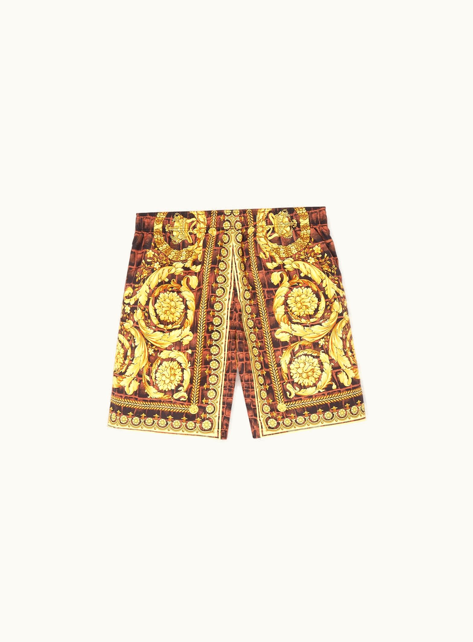 Versace Versace Baroccodile Boardshorts Print