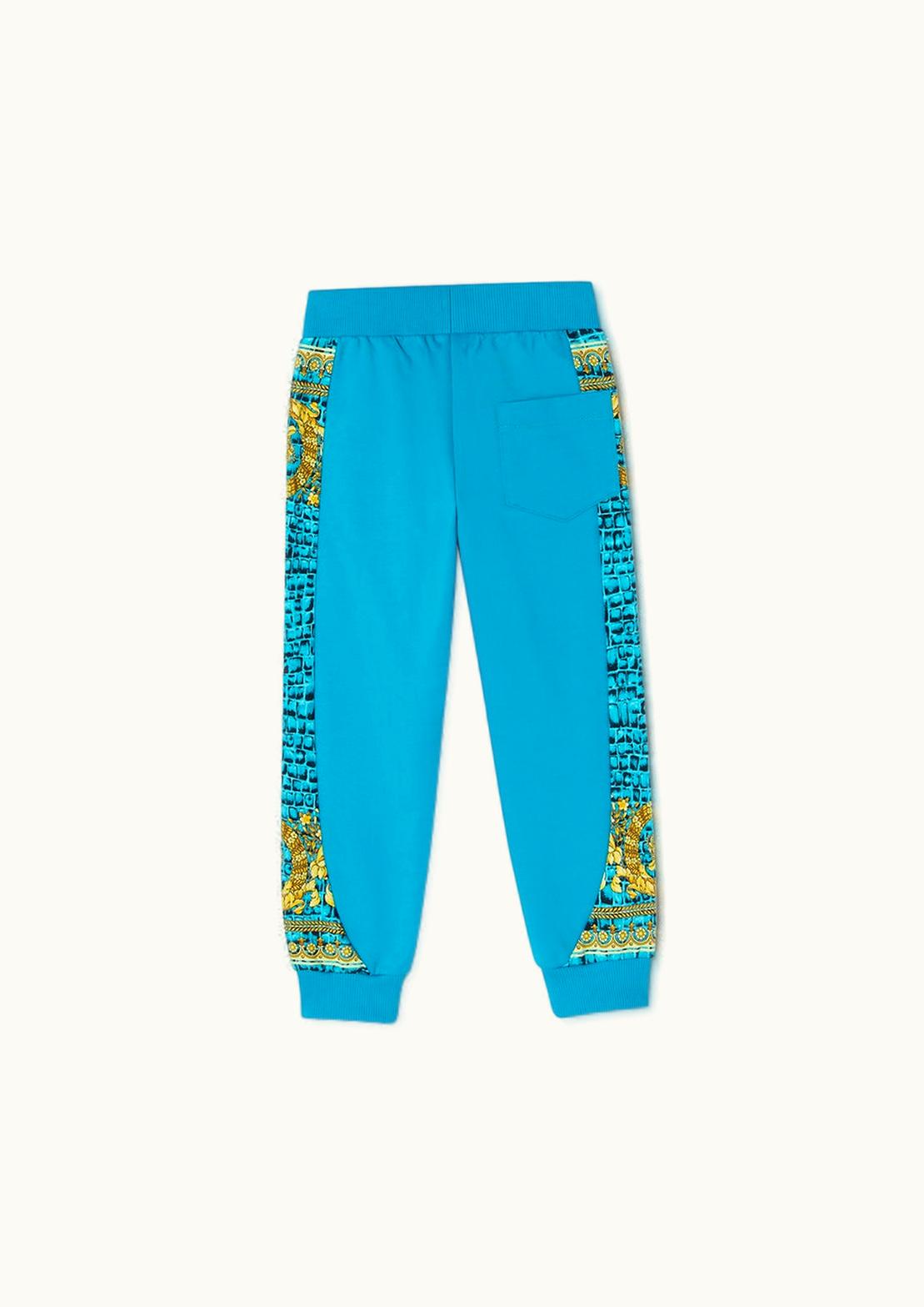 Versace Versace Baroccodile Kids Sweatpants Blue