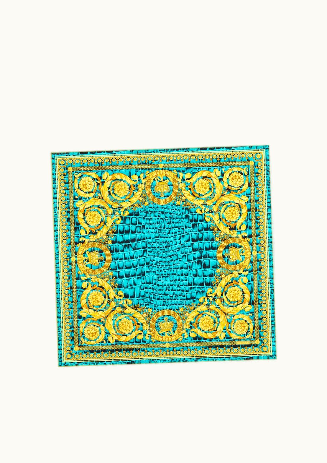 Versace Versace Baroccodile Large Silk Foulard 90 CM Print