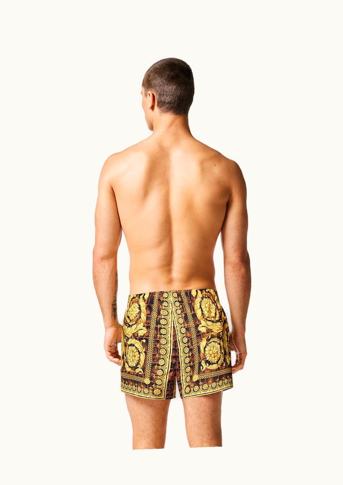 Versace Versace Baroccodile Swim Shorts Print