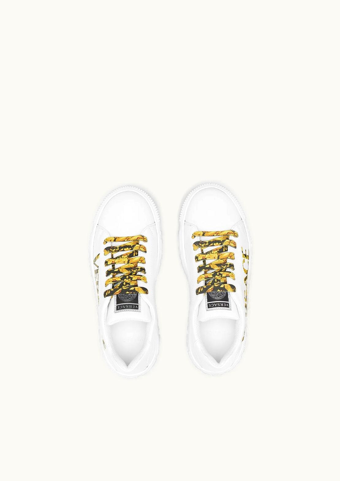 Versace Versace Barocco Kids Vulcanised Low-Top Trainers White
