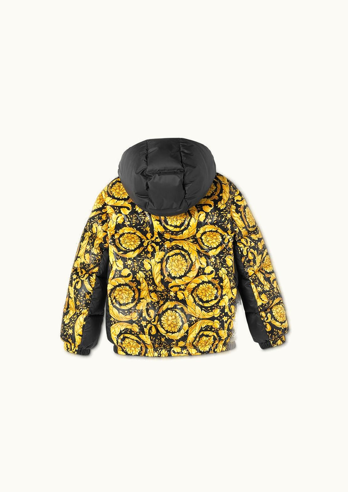 Versace Versace Barocco Kids Puffer Jacket Black, Gold
