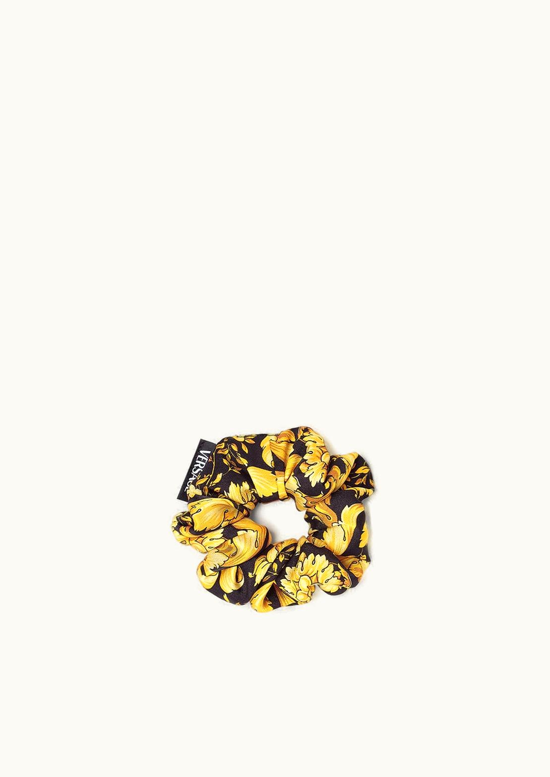 Versace Versace Barocco Kids Scrunchie Black, Print