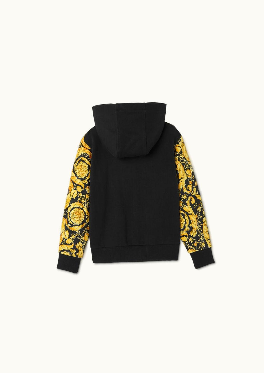Versace Versace Barocco Kids Zip Hoodie Black, Gold