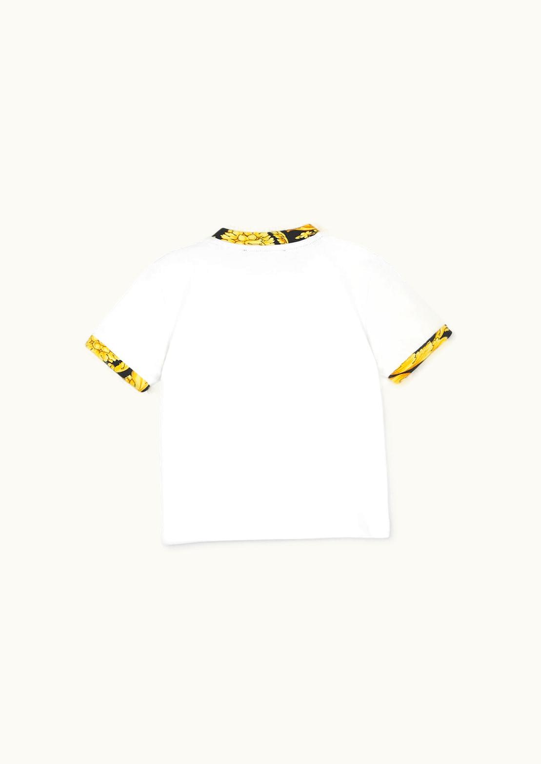 Versace Versace Barocco Medusa Baby T-Shirt White, Logo Print