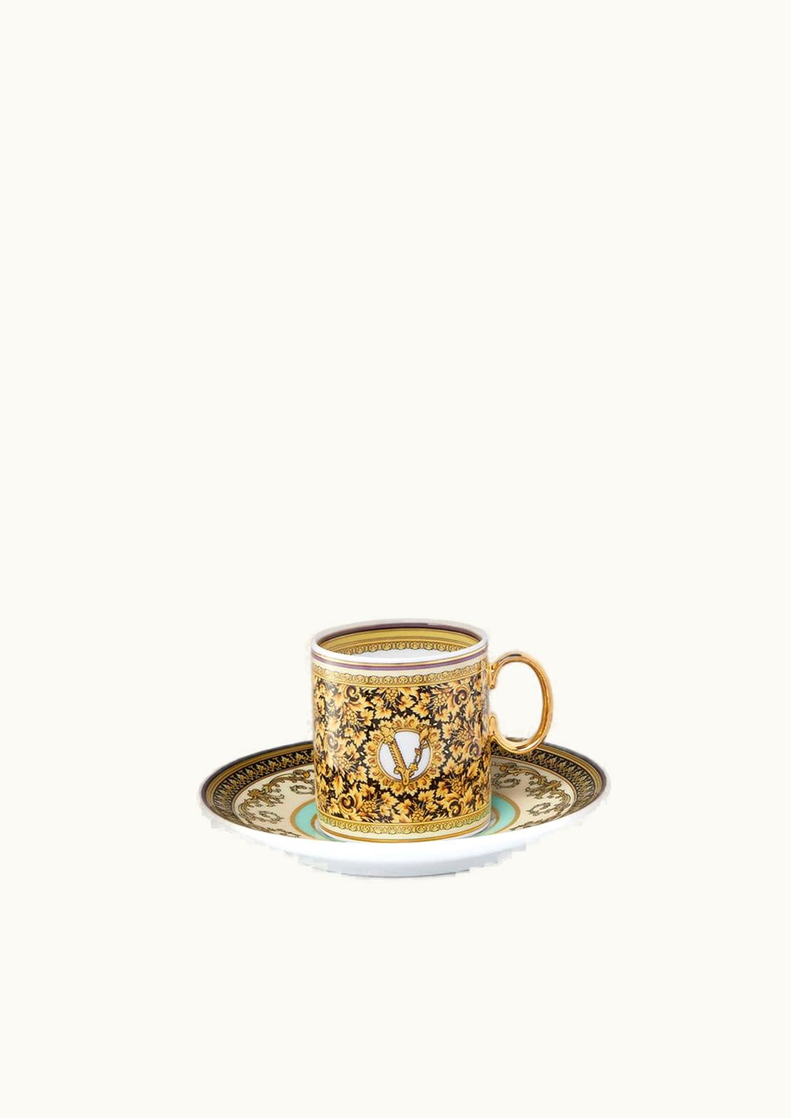 Versace Versace Barocco Mosaic Espresso Cup & Saucer Print