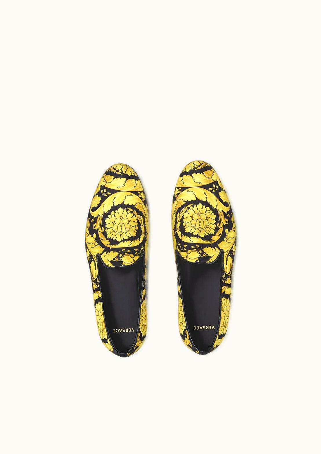 Versace Versace Barocco Satin Slippers Print