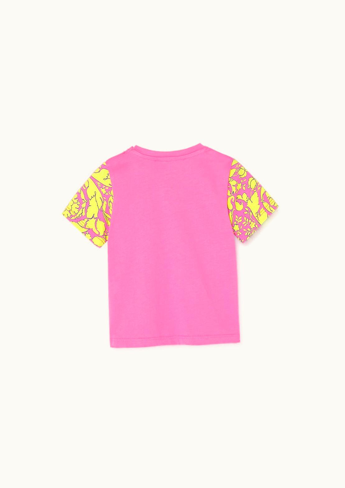 Versace Versace Barocco Silhouette Kids T-Shirt Pink