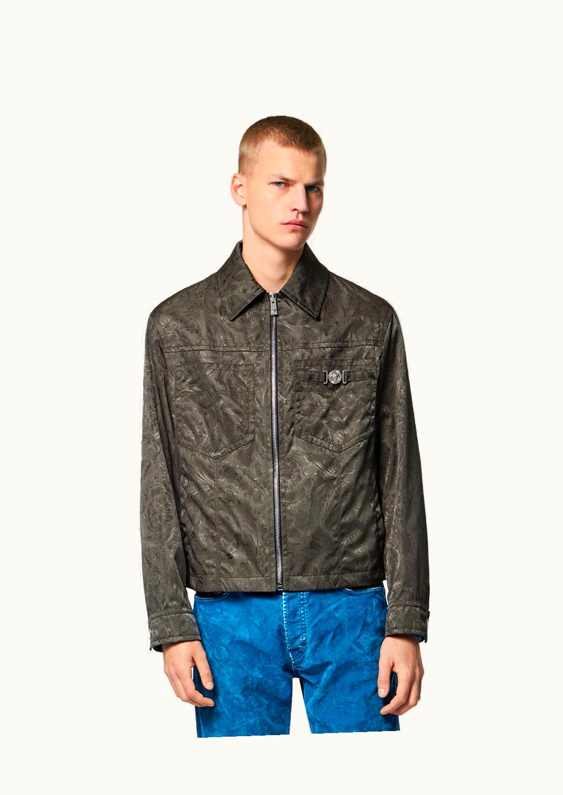 Versace Versace Barocco Silhouette Blouson Jacket Green