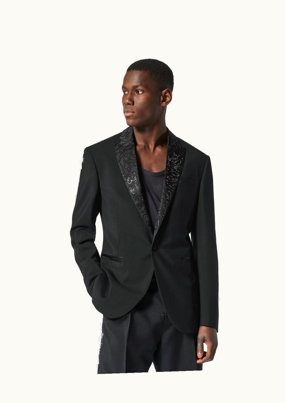 Versace Versace Barocco Silhouette Evening Blazer Black