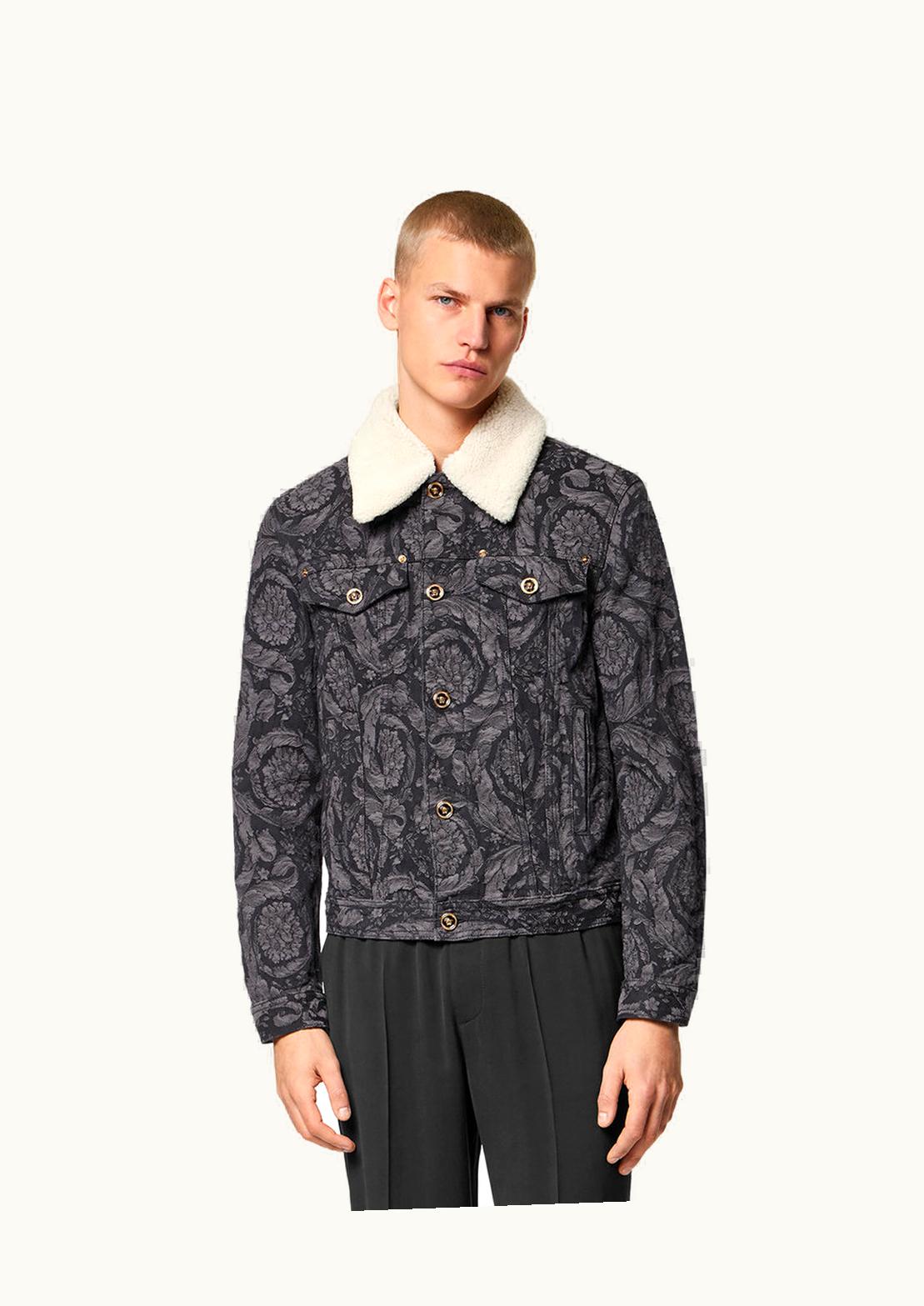 Versace Versace Barocco Silhouette Jacquard Jacket Black