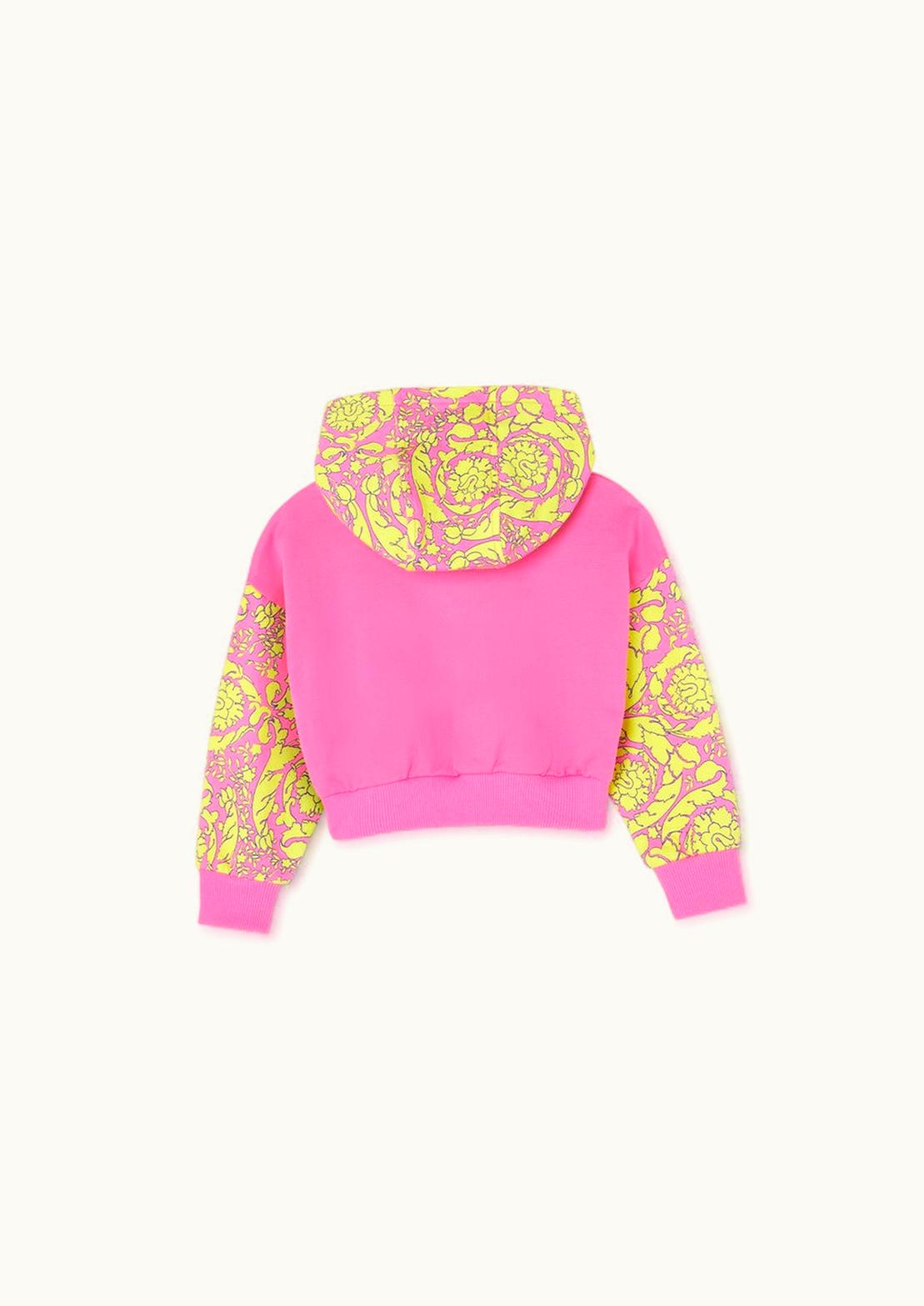 Versace Versace Barocco Silhouette Kids Hoodie Pink