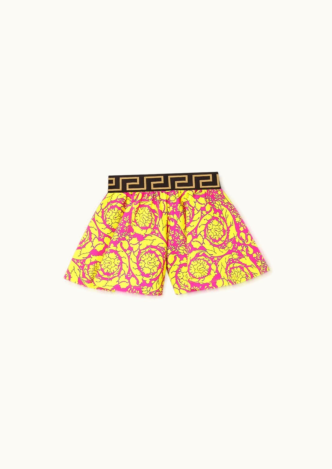 Versace Versace Barocco Silhouette Kids Sweat Shorts Purple, Orange