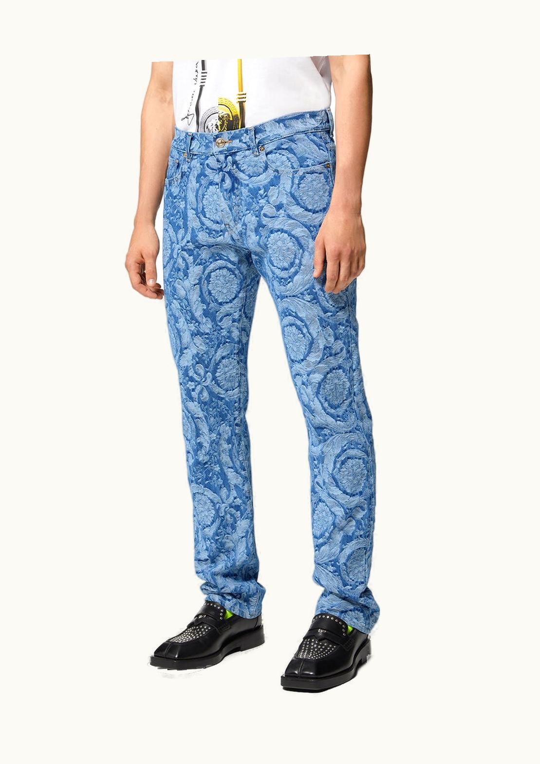 Versace Versace Barocco Silhouette Regular-Fit Jeans Blue