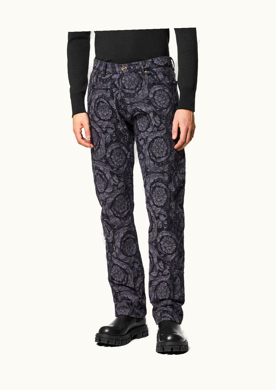Versace Versace Barocco Silhouette Regular-Fit Jeans Black