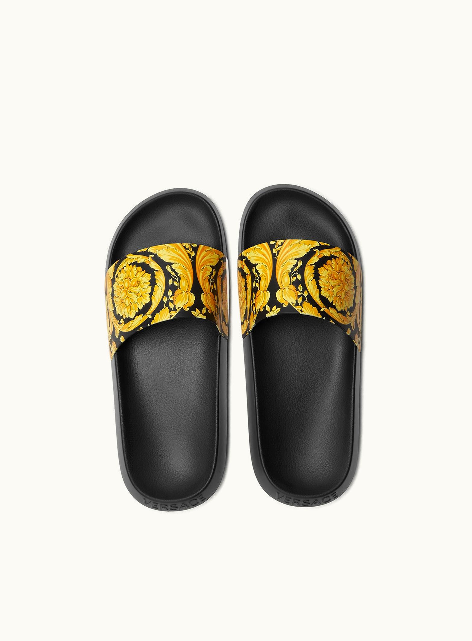 Versace Versace Barocco Molded Insole Sliders Black