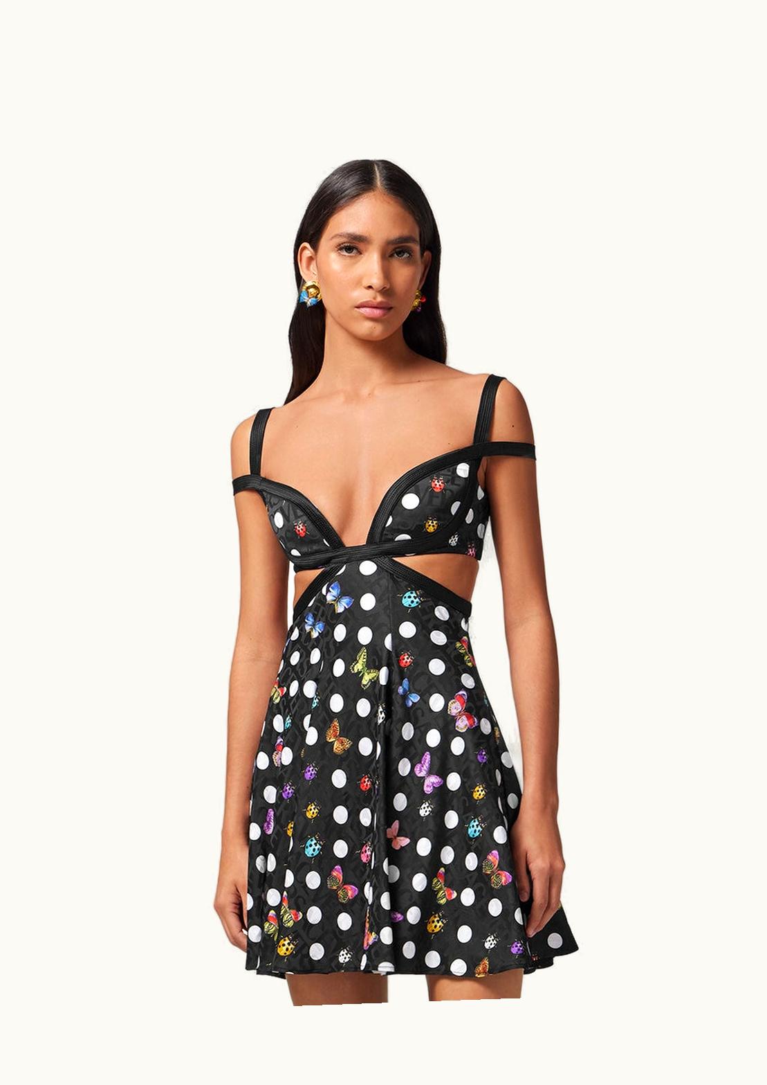 Versace Versace Butterflies Cutout Mini Dress Print