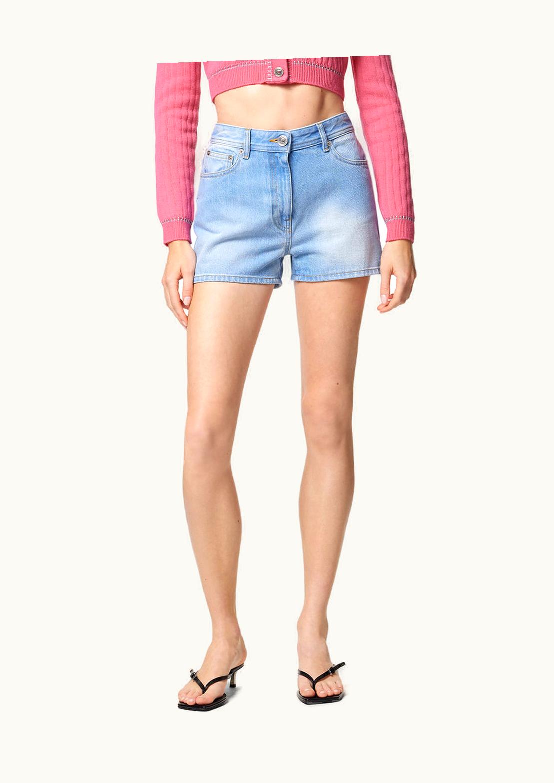 Versace Versace Heritage Butterflies Ladybugs Denim Shorts, Blue