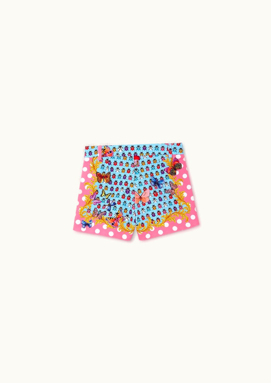 Versace Versace Butterflies Kids Denim Shorts Print