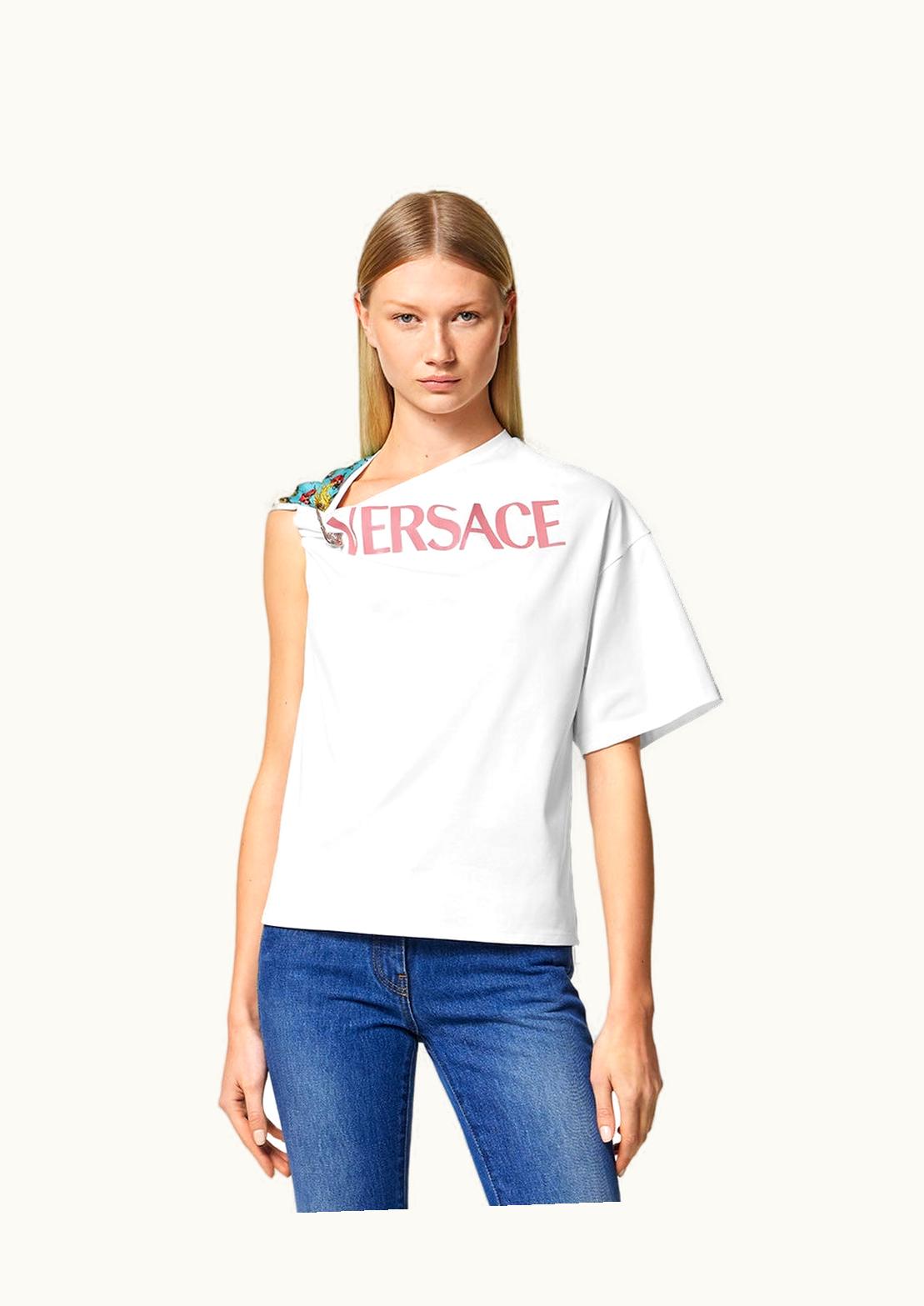 Versace Versace Butterflies Logo T-Shirt White