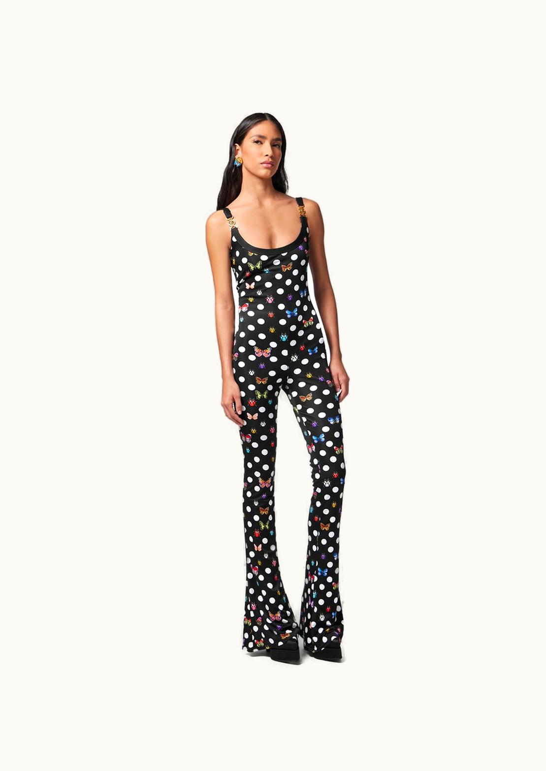 Versace Versace Dua Lipa Butterflies Ladybugs Medusa '95 Jersey Jumpsuit Print
