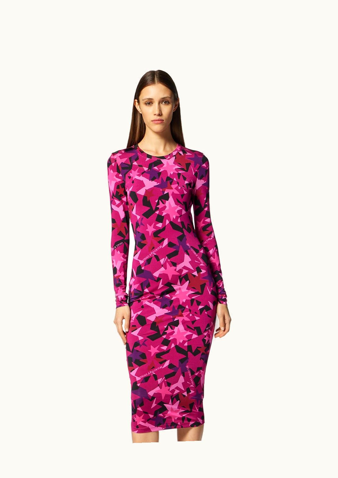 Versace Versace Camostar Midi Dress Pink