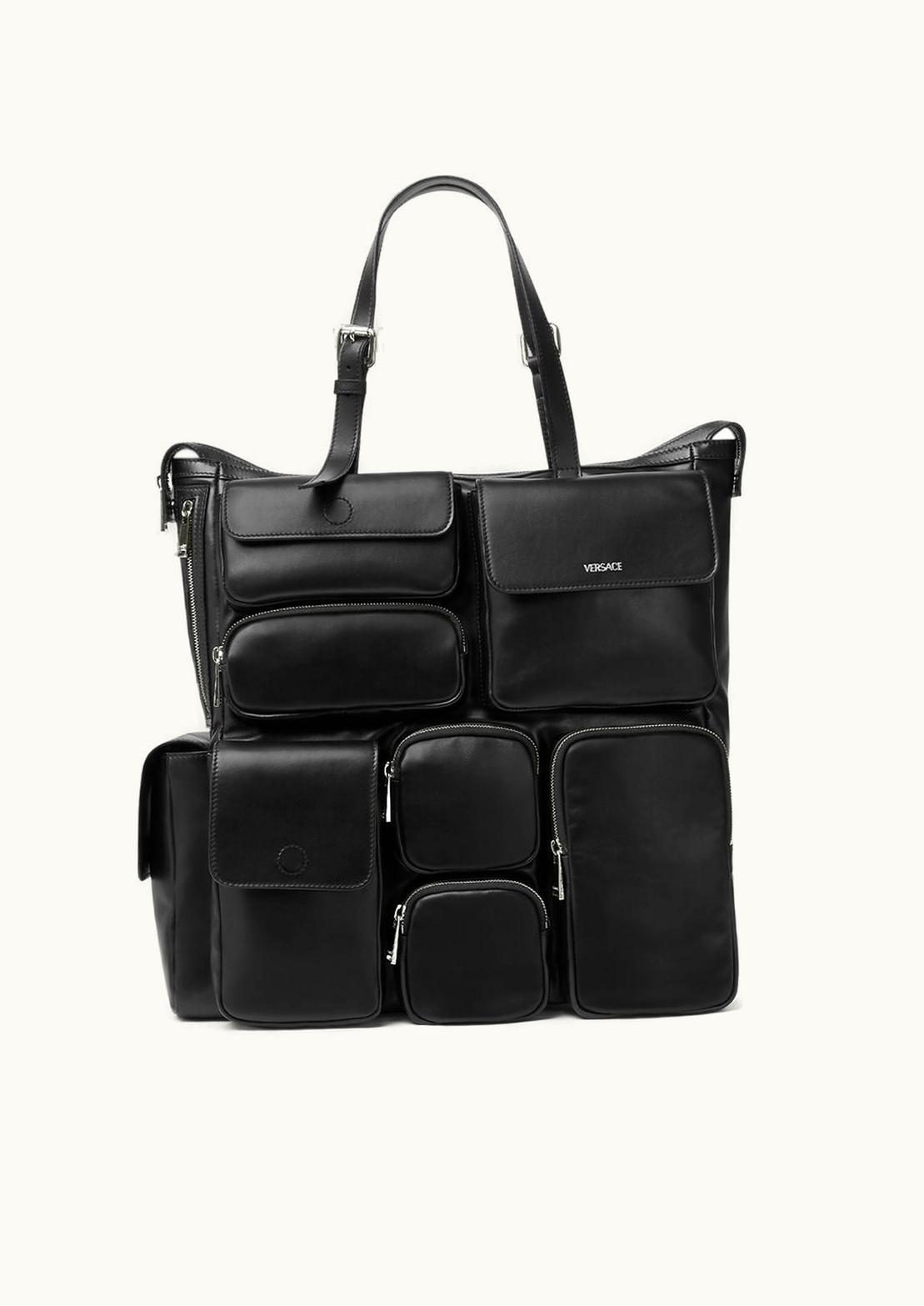 Versace Versace Cargo Large Tote Bag Black, Silver