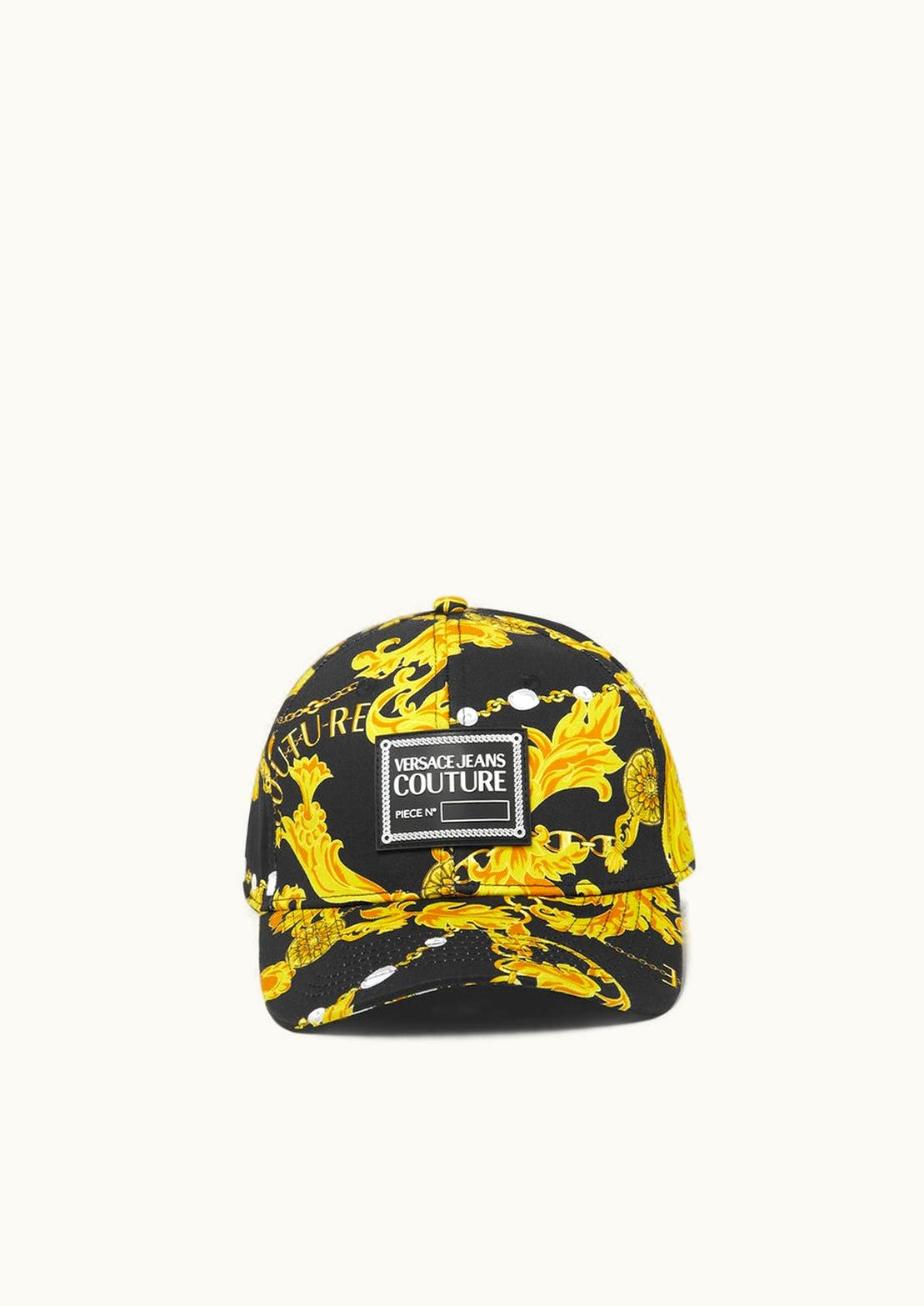 Versace Versace Chain Couture Baseball Cap Black, Gold