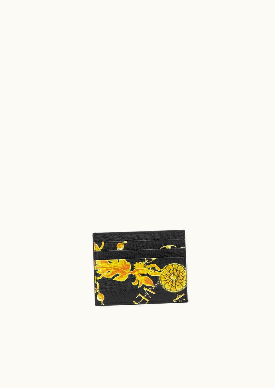 Versace Versace Chain Couture Card Case Black, Gold