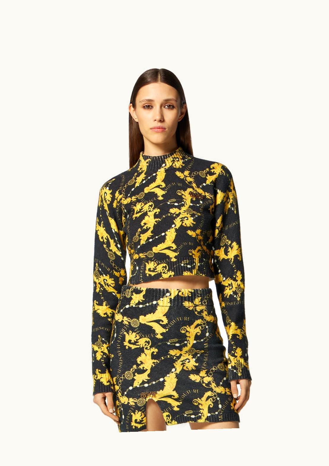 Versace Chain Couture Jumper Black, Gold