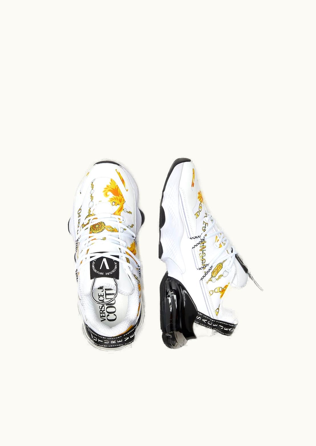 Versace Chain Couture Nomo Trainers White, Print