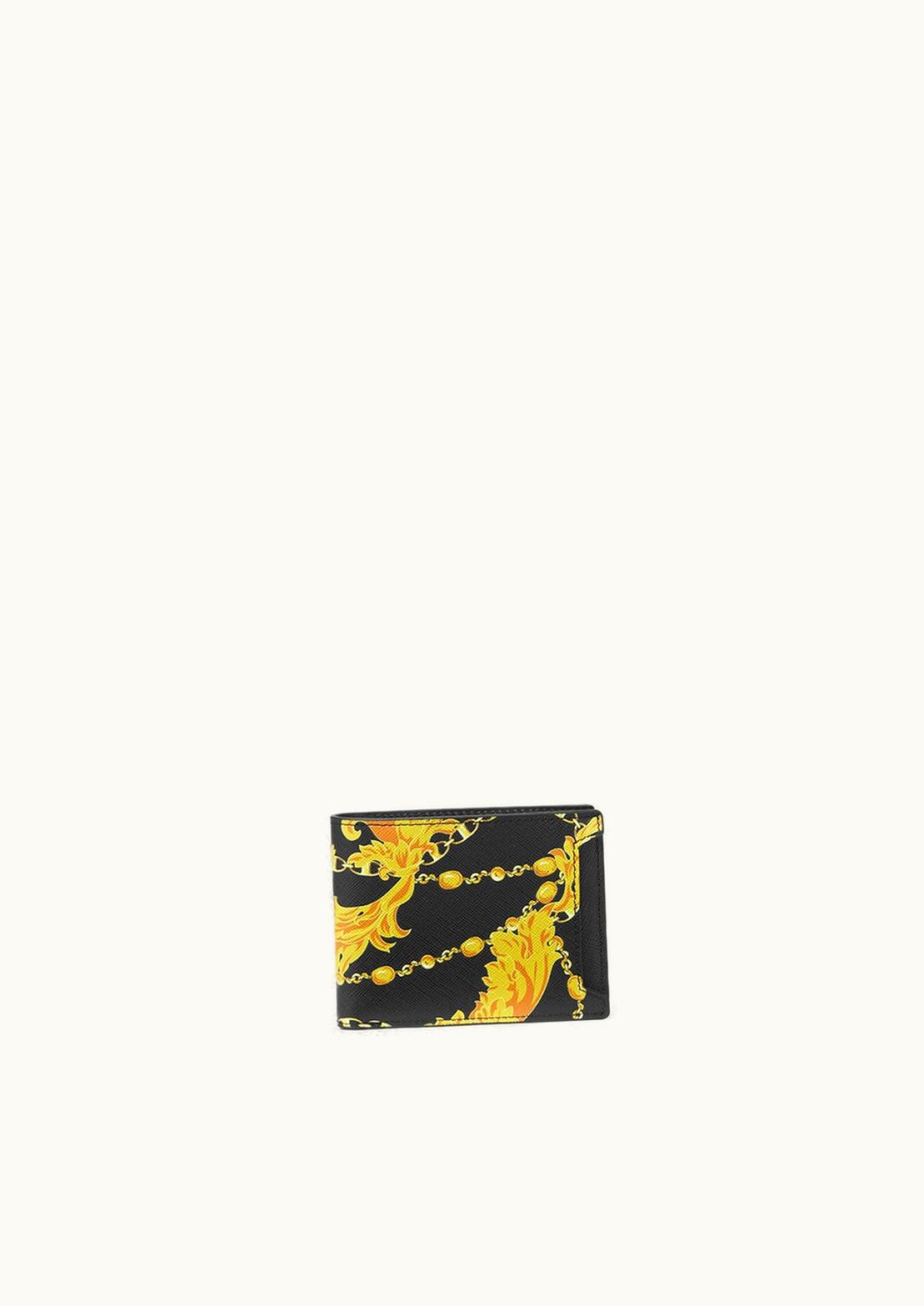 Versace Chain Couture Wallet Black, Gold