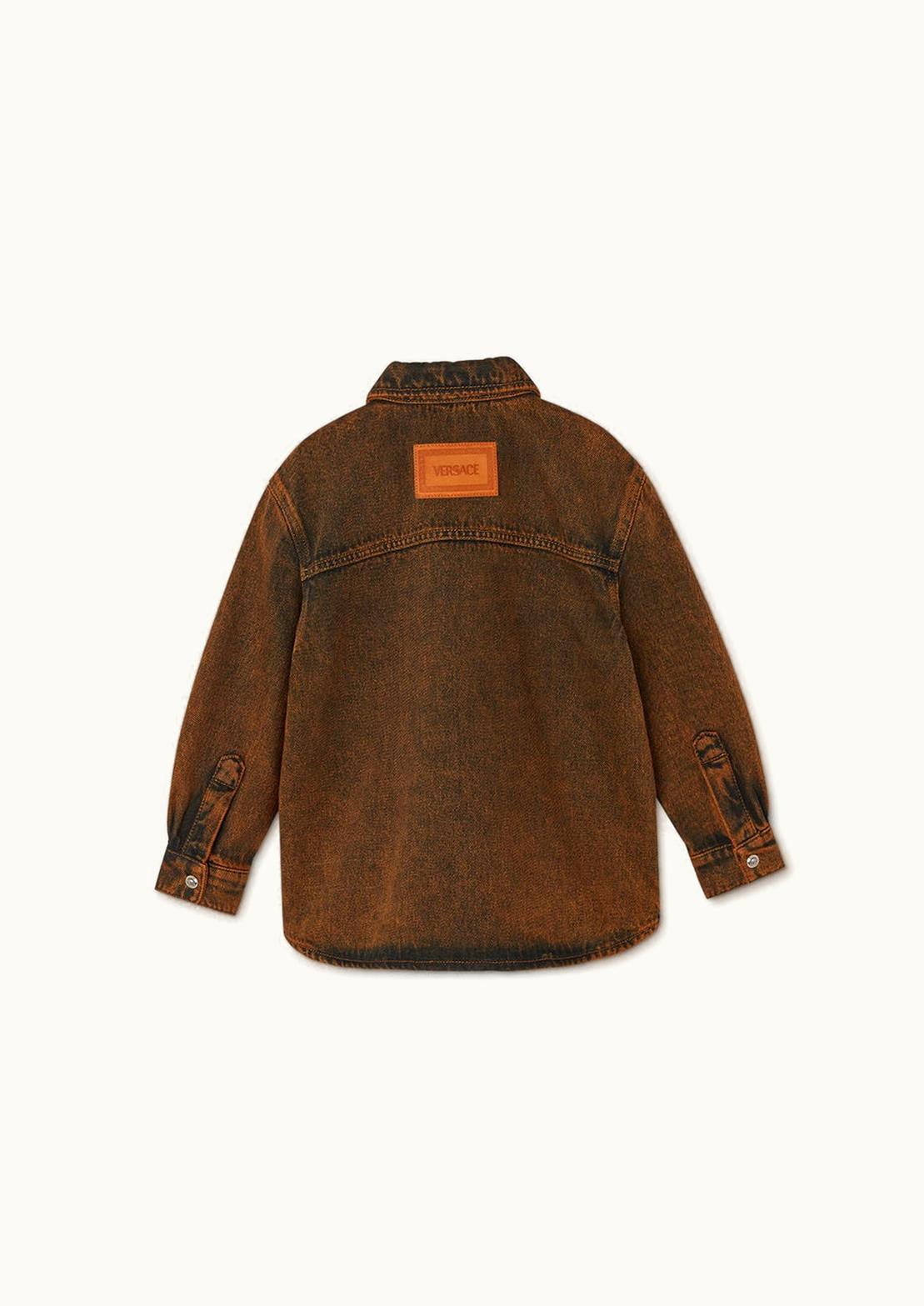 Versace Coccodrillo Kids Denim Jacket Beige