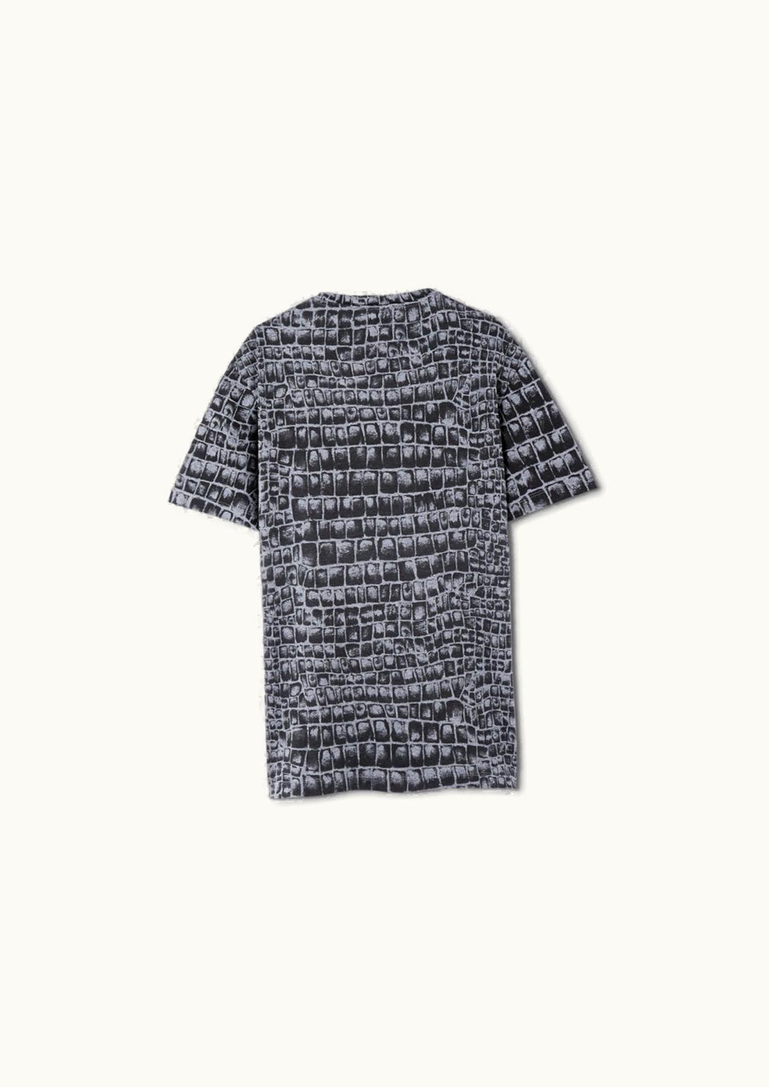 Versace Coccodrillo Logo T-Shirt Black, Gray