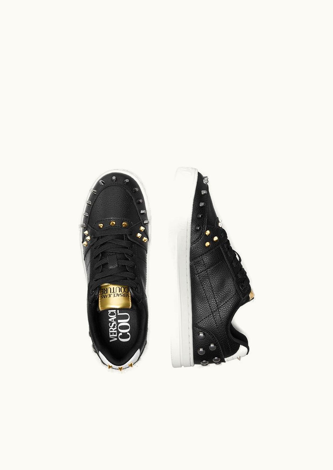Versace Court 88 Spiked Trainers Multicolor