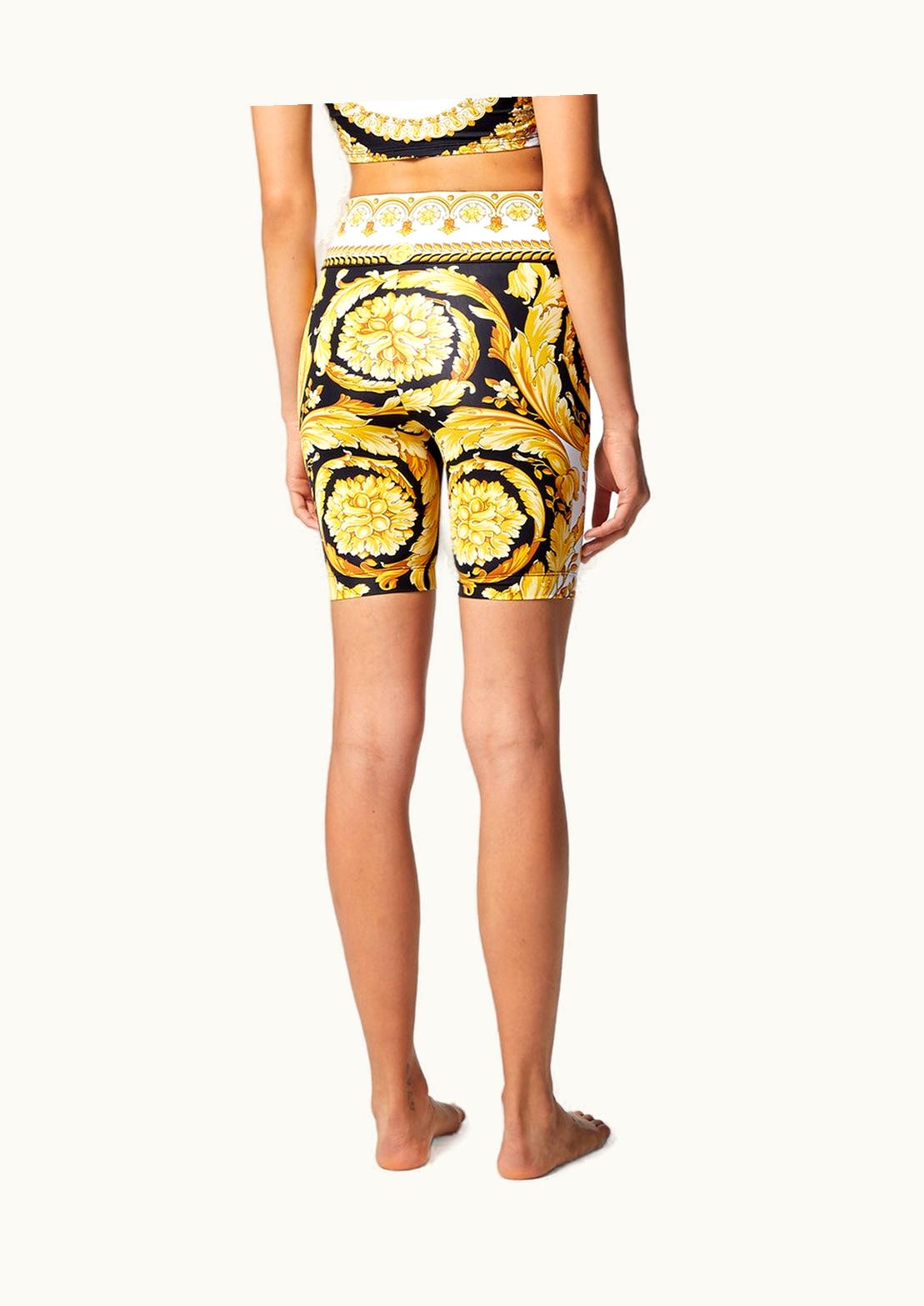 Versace Crete De Fleur Gym Bicycle Shorts Print