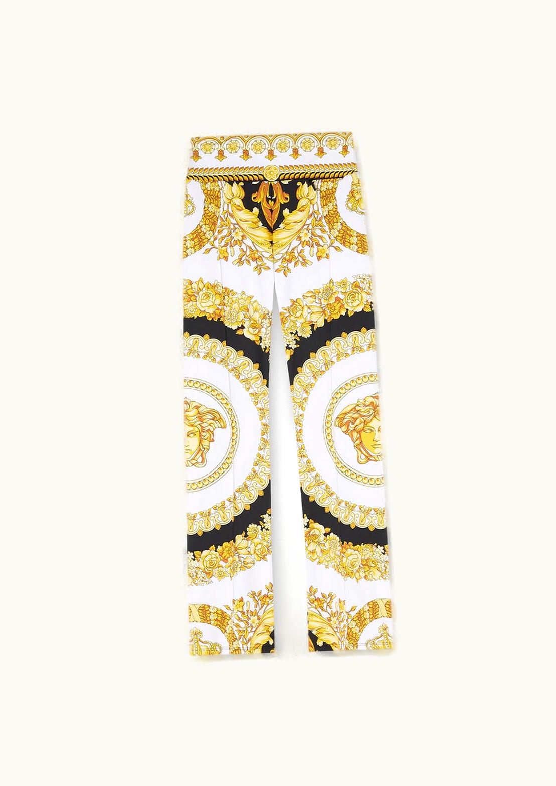 Versace Crete De Fleur Gym Flared Leggings Print