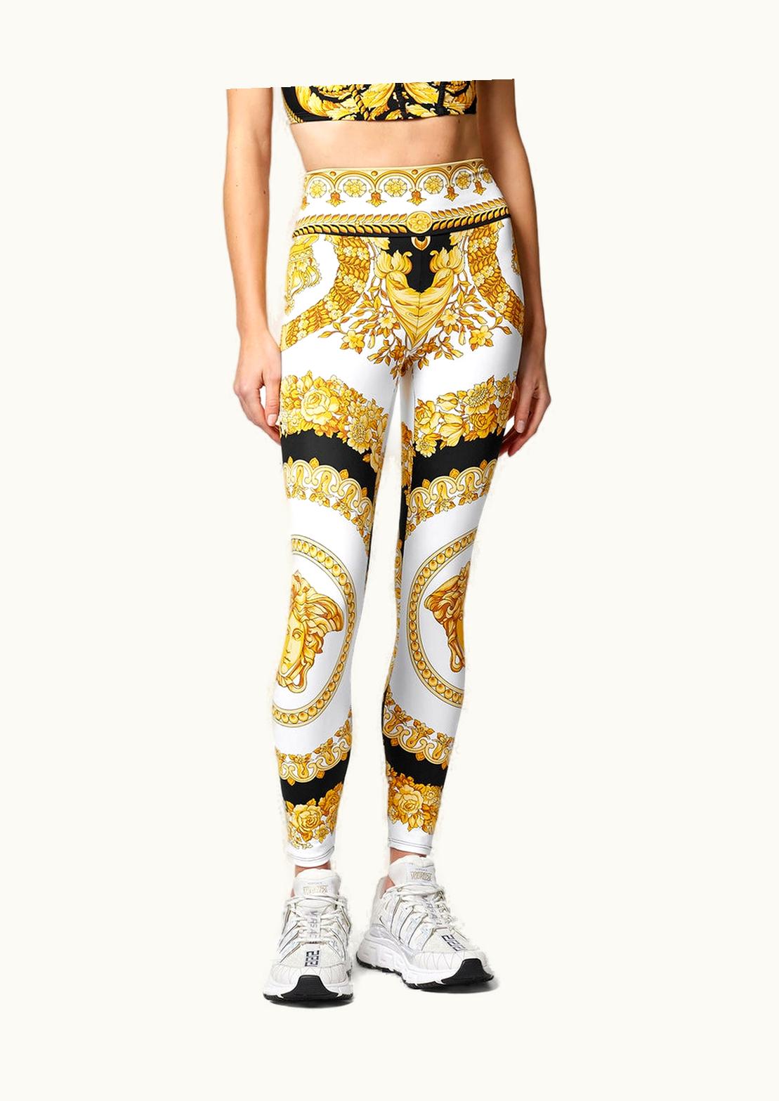 Versace Crete De Fleur Gym Leggings Print
