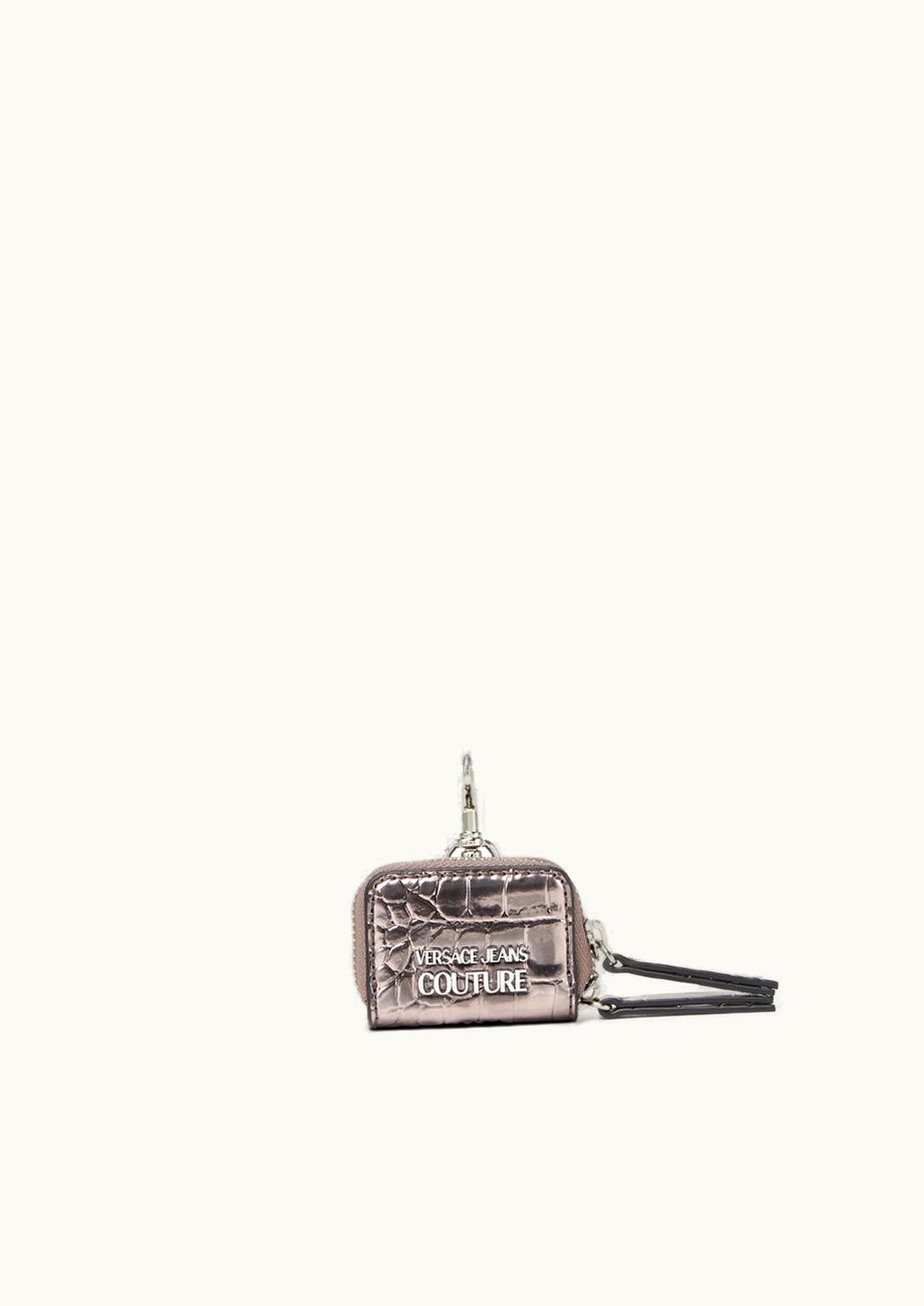 Versace Croc-Effect Airpods Case Gray