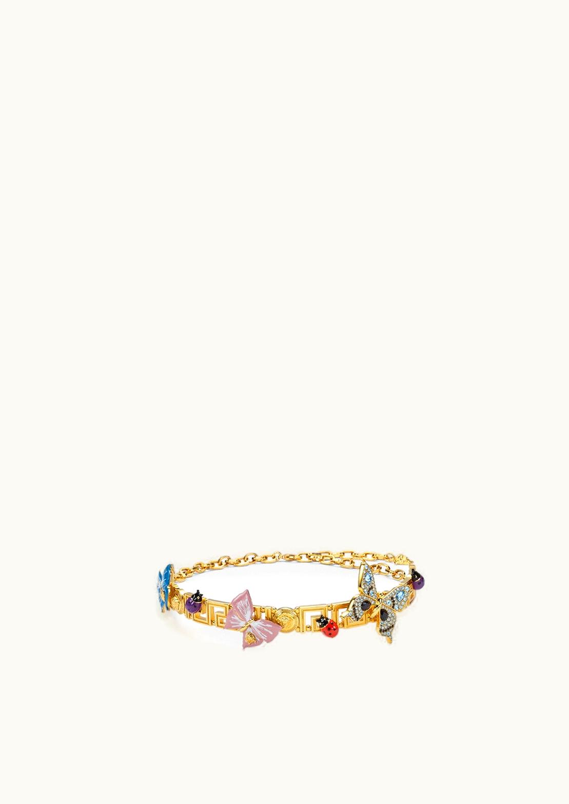 Versace Crystal Butterflies Greca Choker Gold