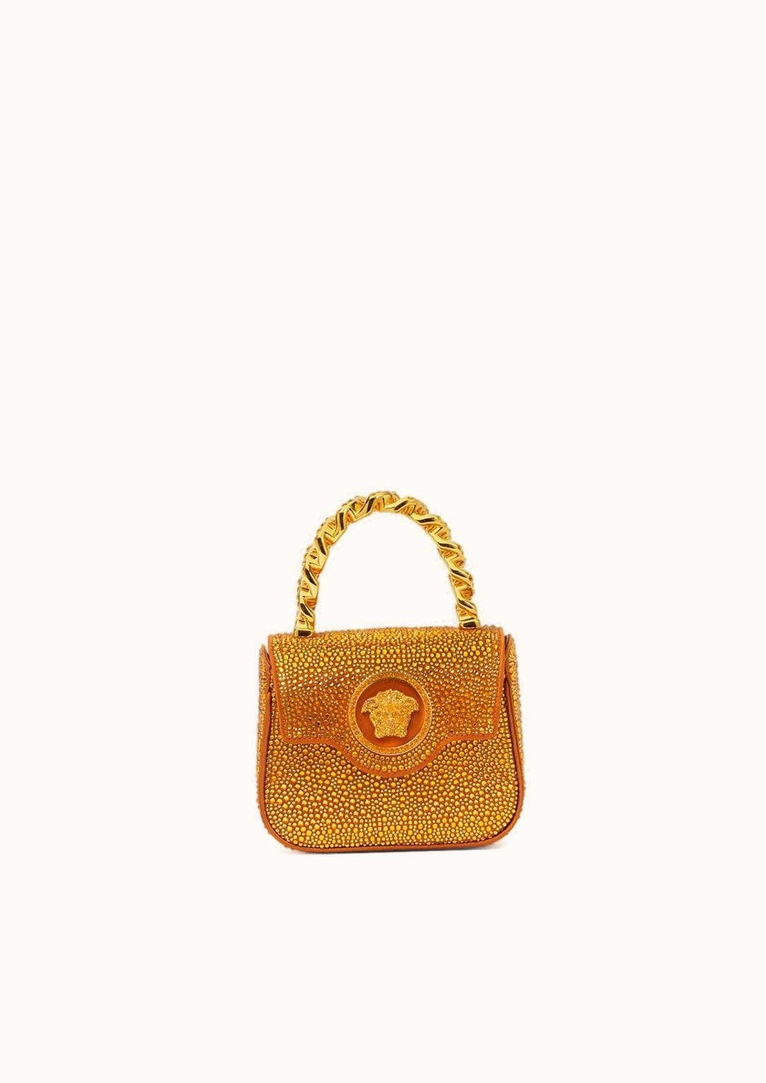 Versace Crystal La Medusa Mini Bag Orange