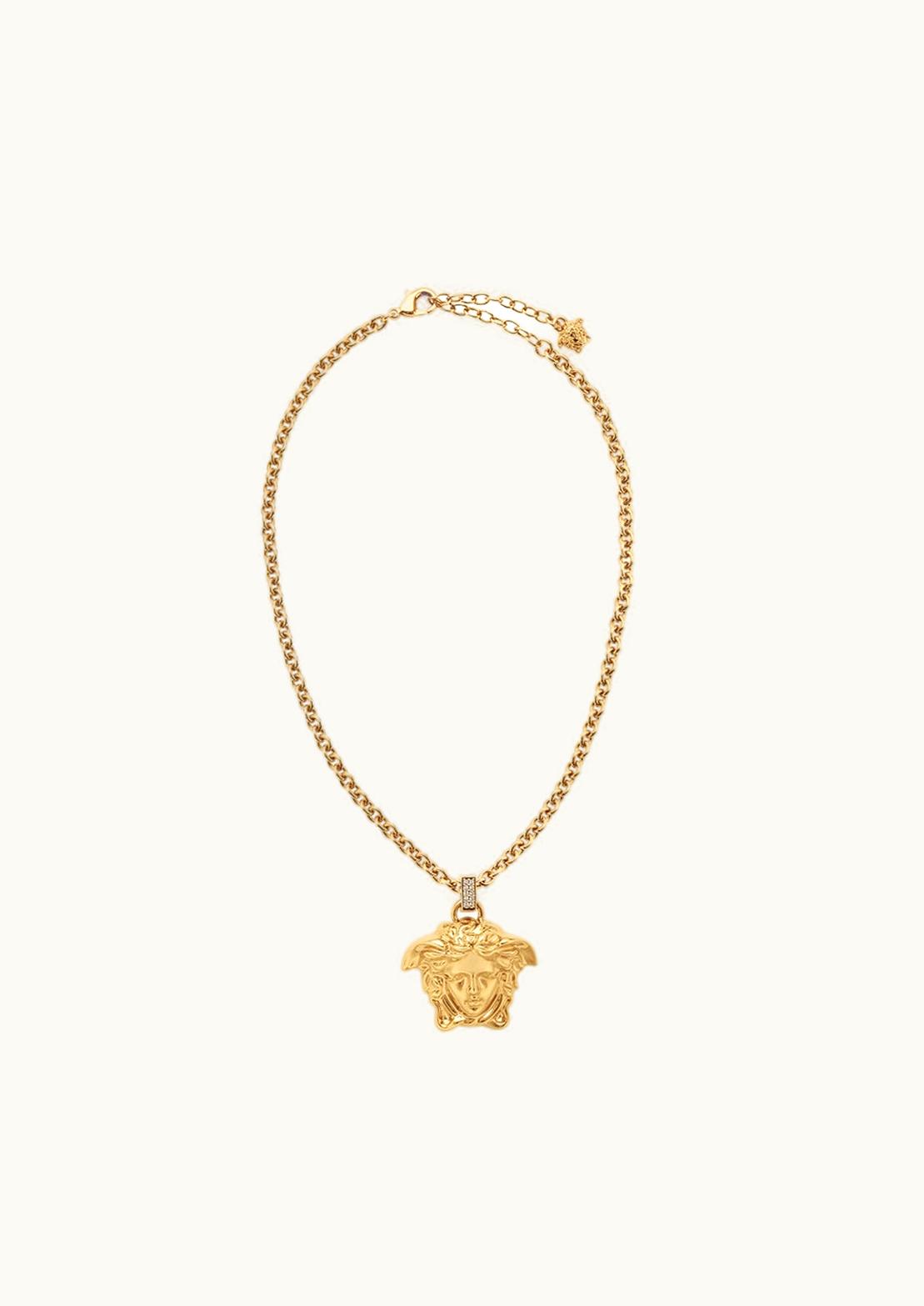 Versace Crystal La Medusa Necklace Gold