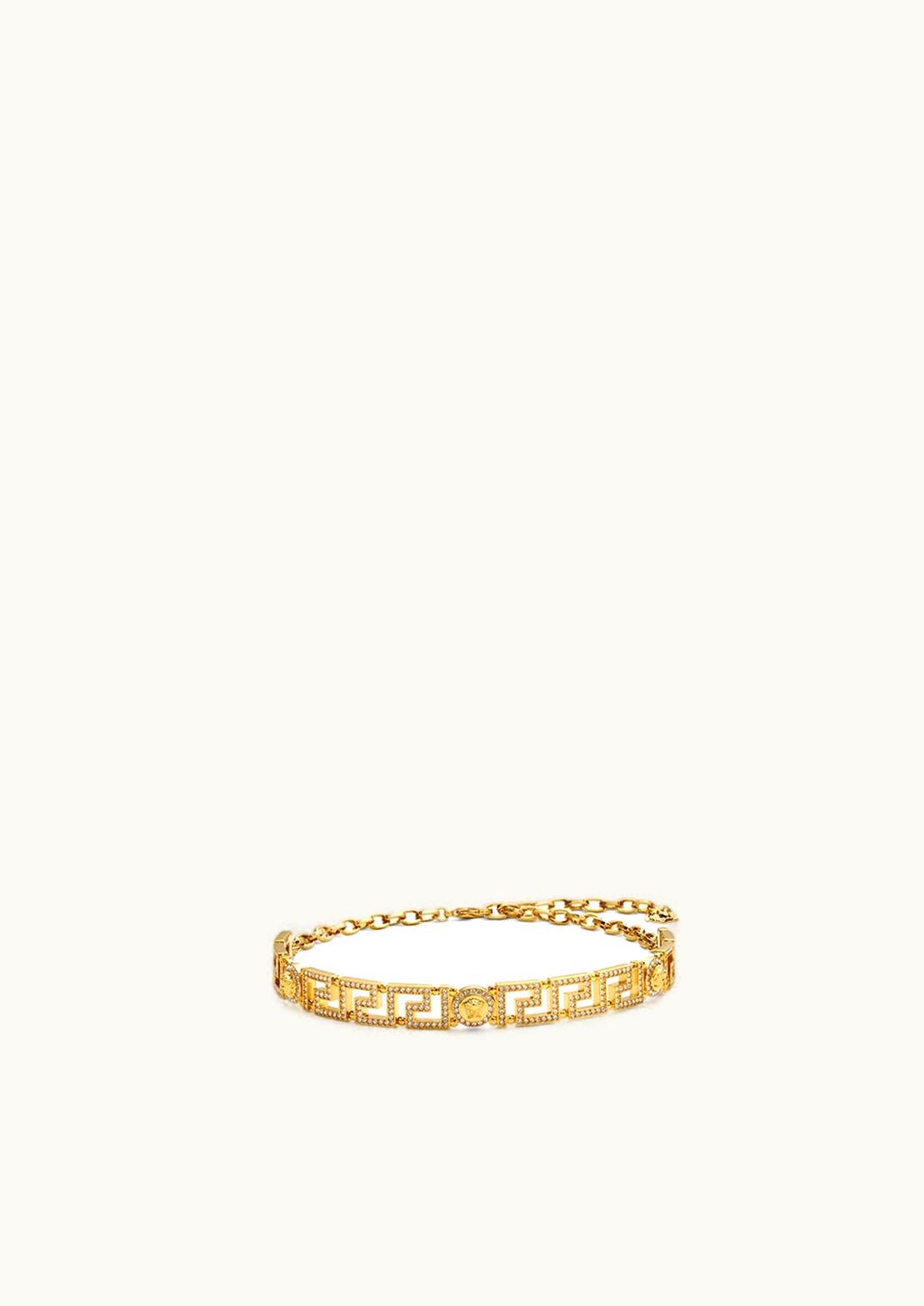 Versace Crystal Medusa Greca Choker Gold