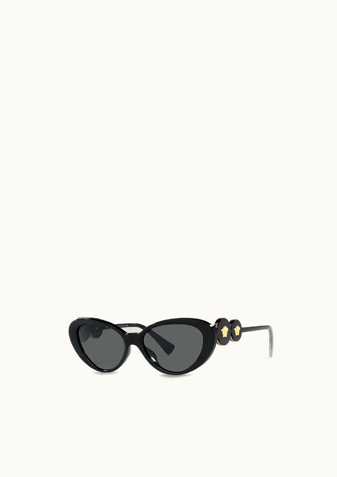 Versace Double Medusa Cat-Eye Sunglasses Black
